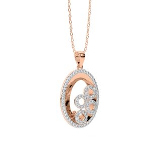 Fineena Round Diamond Office Wear Pendant