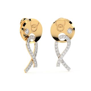 Glam Gloria Gold Diamond Earrings