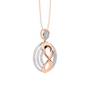 Maurya Round Diamond Office Wear Pendant