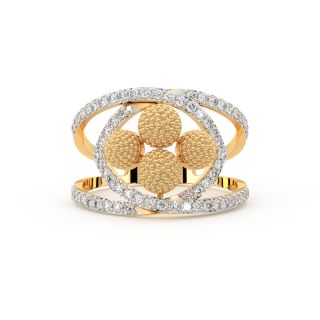 Golden Spot Diamond Ring