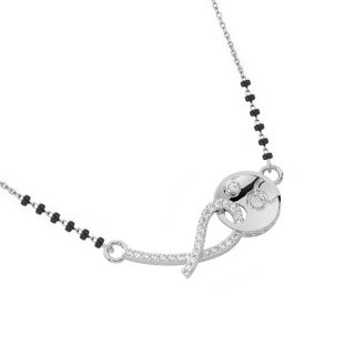 Charm Design Diamond Mangalsutra With Chain