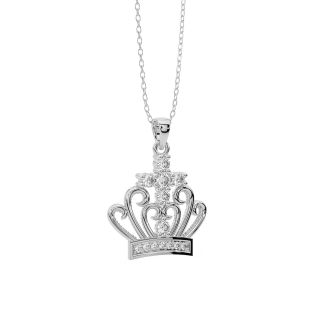 Princess Crown Diamond Pendant