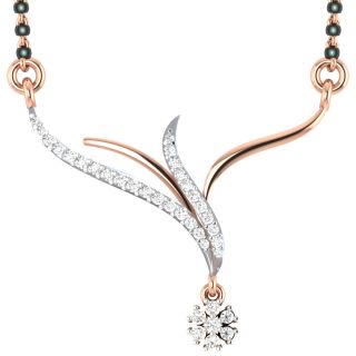 Denver Round Diamond Mangalsutra