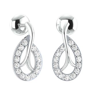 Mabel Round Diamond Stud Earrings