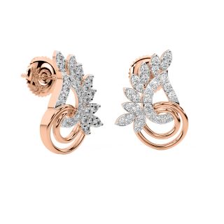 Toren Round Diamond Stud Earrings