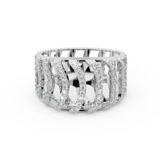 Flourish Design Diamond Engagement Ring
