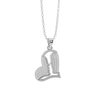 Angel Heart Diamond Pendant