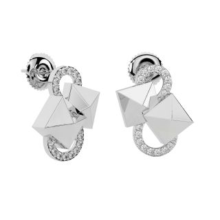 Classic Square Diamond Earrings