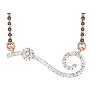 Asma Round Diamond Mangalsutra