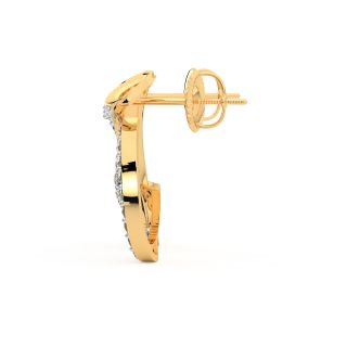 Stable Style Gold Diamond Earrings