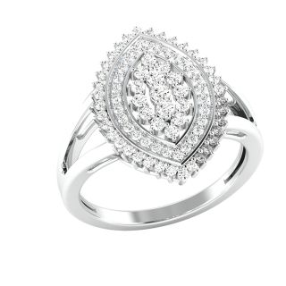 Ivory Round Diamond Engagement Ring