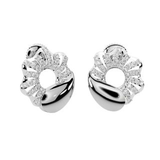 Stylish Donut Diamond Stud Earrings