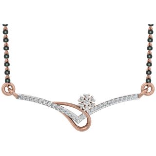 Amirah Round Diamond Mangalsutra