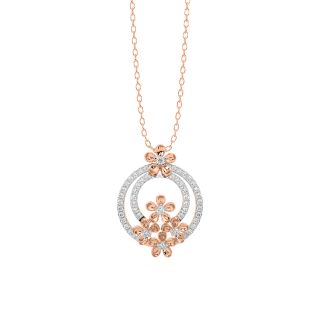 Charming Flower Diamond Pendant
