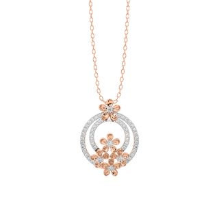 Charming Flower Diamond Pendant