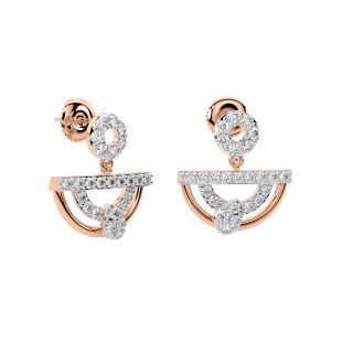 Jaen Round Diamond Earrings