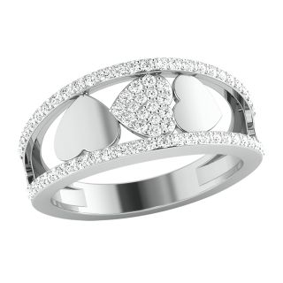 3 Hearts Engagement Ring