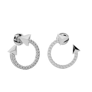 Elegant Arrow Diamond Earrings
