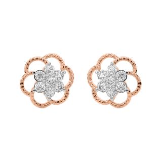 Daisy Diamond Stud Earrings