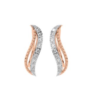 Designer Diamond Hoop Earrings