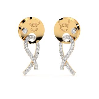 Glam Gloria Gold Diamond Earrings