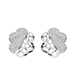 Designer Flower Diamond Earrings