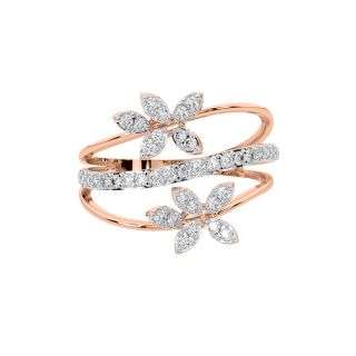 Fab & Floral Diamond Engagement Ring