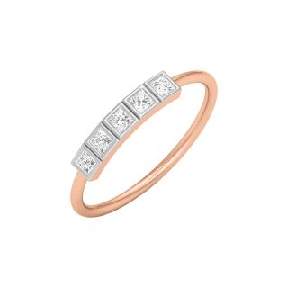 Fine In Line Diamond Ring