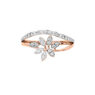 Diamond Shining Flower Ring