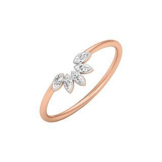 Half Abloom Diamond Ring