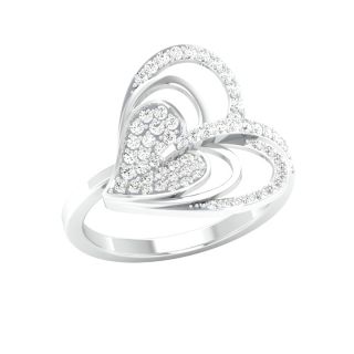 Braid Round Diamond Engagement Ring