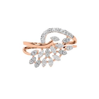 Blossom Leaf Diamond Ring