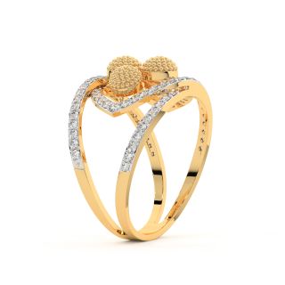 Golden Spot Diamond Ring