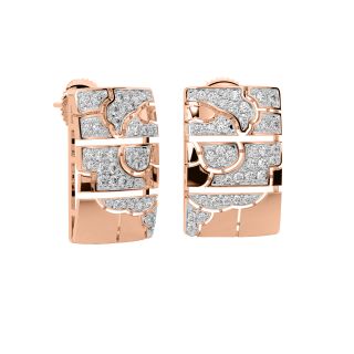 Martina Round Diamond Stud Earrings