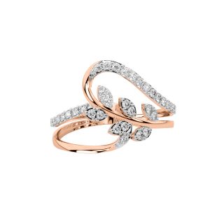 Petal Design Diamond Ring