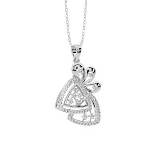 Payton Round Diamond Office Wear Pendant