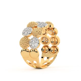 Line up Dots Diamond Ring