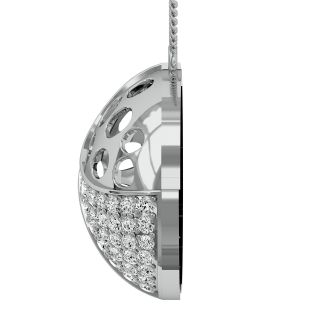 Nia Round Diamond Office Wear Pendant