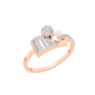 Nasim Round Diamond Dainty Ring