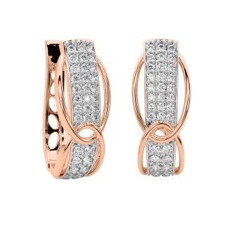 Yoko Round Diamond Bali Earrings