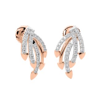 Alpin Round Diamond Stud Earrings