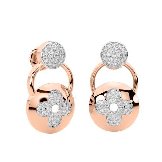 Zeel Round Diamond Earrings