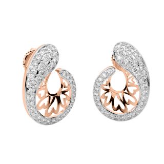 Enye Round Diamond Stud Earrings