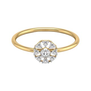 Gold Dazzling Vintage Floral Ring