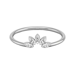 Half Abloom Diamond Ring