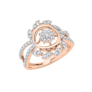 Melik Round Diamond Engagement Ring