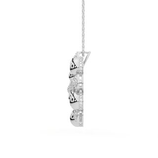 Dark Blossoms Diamond Pendant