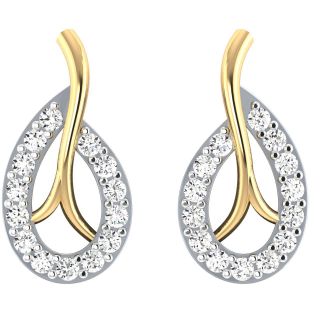 Mabel Round Diamond Stud Earrings