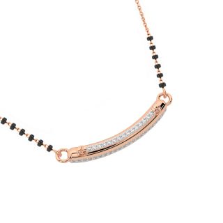 Lisle Simple Diamond Mangalsutra With Chain
