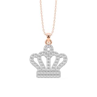 Queen's Crown Diamond Pendant